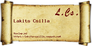 Lakits Csilla névjegykártya